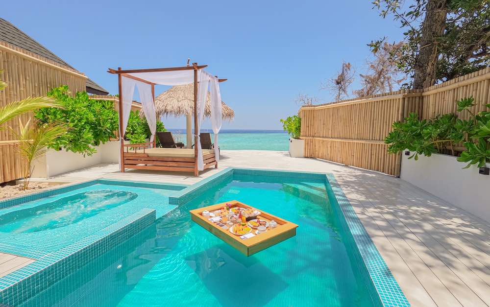 Sunrise Beach Pool Villa at Malahini Kuda Bandos, view 5